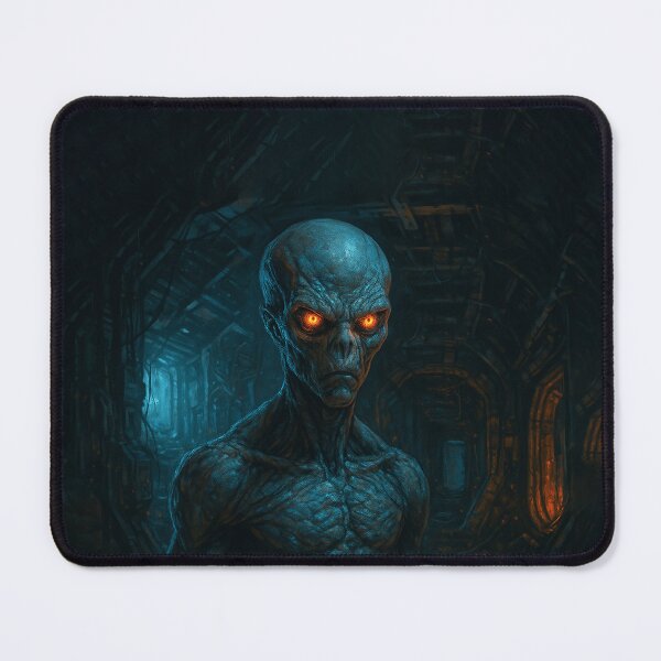 Item preview, Ancient Alien Awakens in Abandoned Spaceship – Realistic Sci-Fi Art designed and sold by PrometheusStyle.