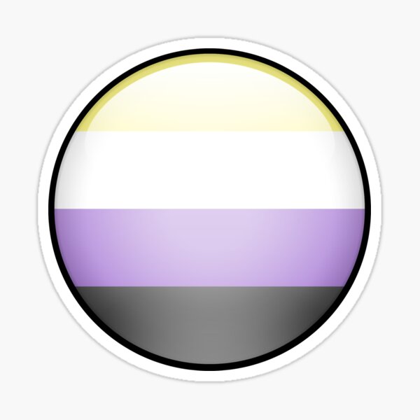 Nonbinary Skeuomorphic Blob Sticker