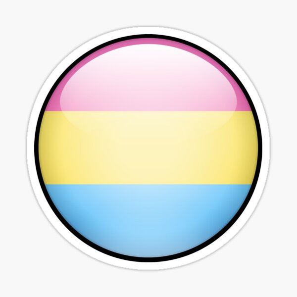 Pansexual Skeuomorphic Blob Sticker