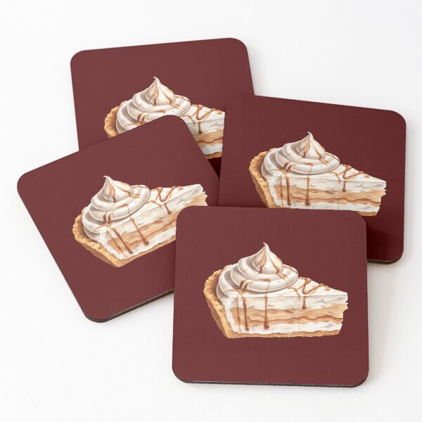 Item preview, Slice of coffee cream pie designed and sold by Violet Peonies.