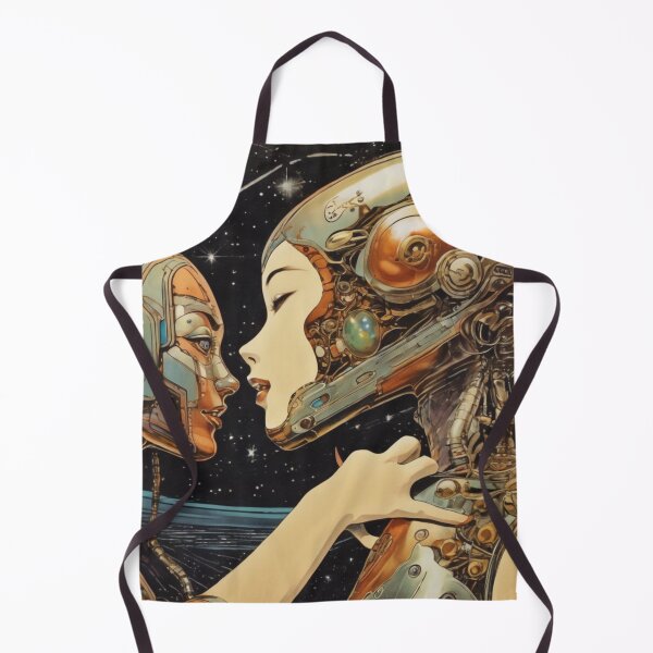 Item preview, Robot Shunga Retro Mid-century Imitation Japanese Erotica #217 designed and sold by NickWhittleArt.