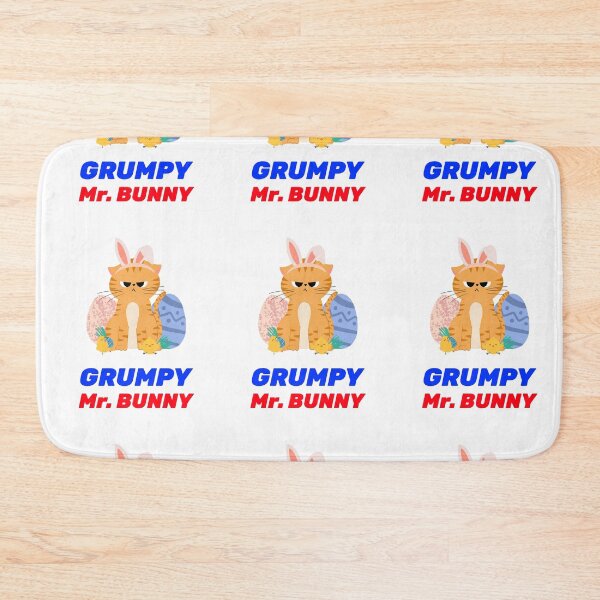 Item preview, HAPPY EASTER EGGS GRUMPY BUNNY  designed and sold by Shelbineshop.
