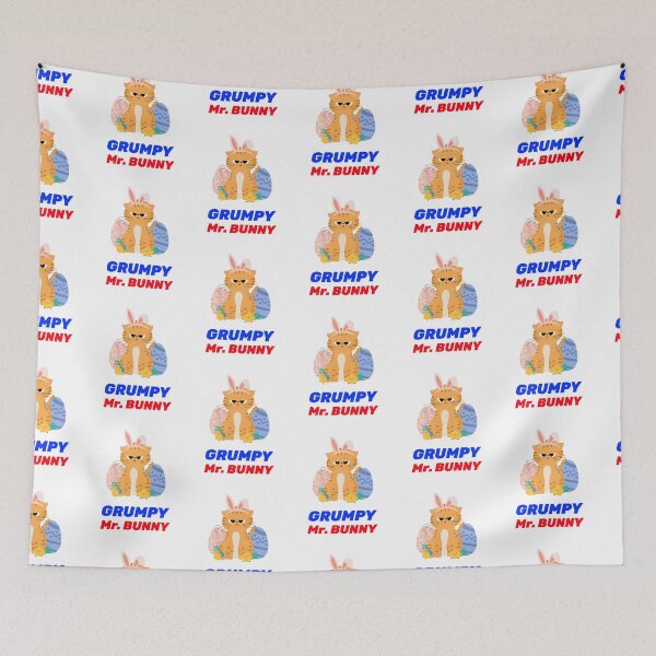 Item preview, HAPPY EASTER EGGS GRUMPY BUNNY  designed and sold by Shelbineshop.