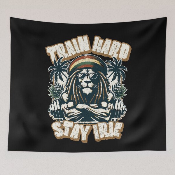 Item preview, Train Hard Stay Irie designed and sold by SavvyEarth.
