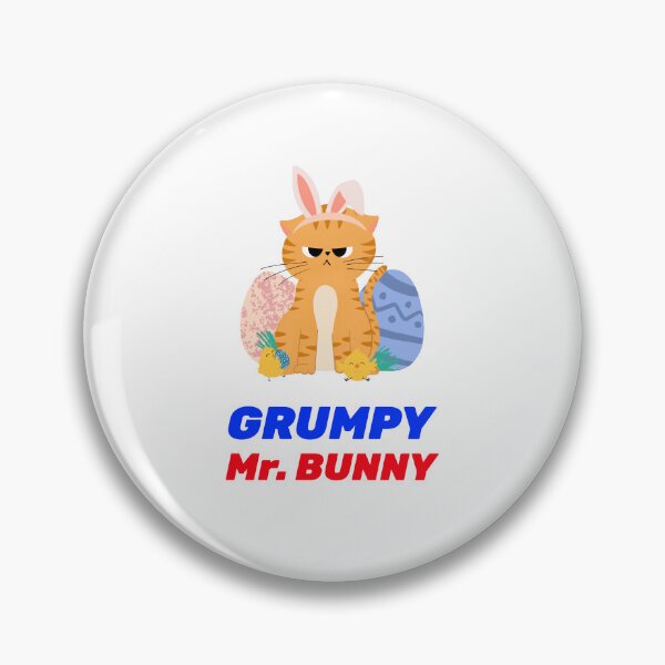 Item preview, HAPPY EASTER EGGS GRUMPY BUNNY  designed and sold by Shelbineshop.