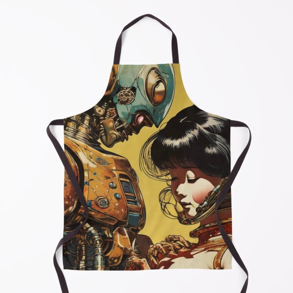 Item preview, Robot Shunga Retro Mid-century Imitation Japanese Erotica #219 designed and sold by NickWhittleArt.