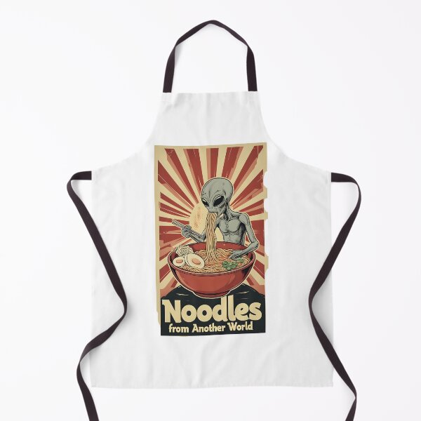Item preview, Alien eating Ramen Noodles, Noodles From Another World T-shirt designed and sold by fenrirwulf68.