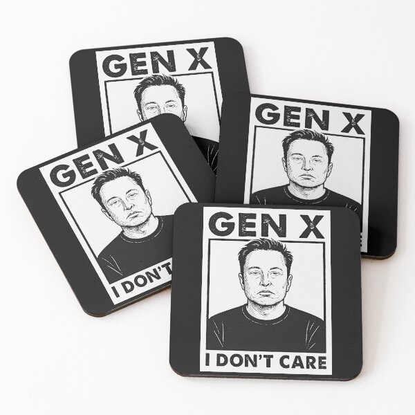 Item preview, GEN X Elon – I Don’t Care designed and sold by EmersionPrints.