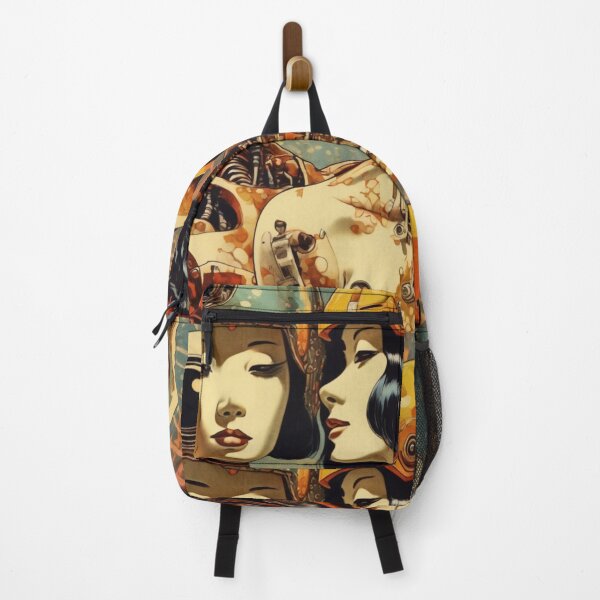 Item preview, Robot Shunga Retro Mid-century Imitation Japanese Erotica #220 designed and sold by NickWhittleArt.