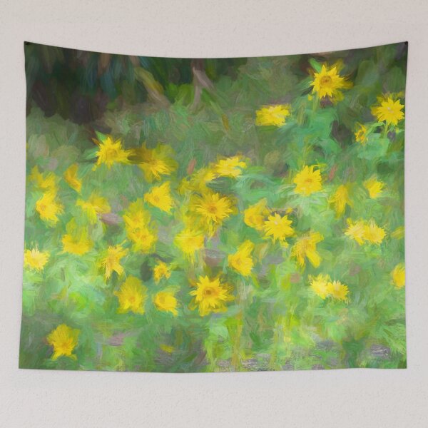 Item preview, Happy Sunflowers Helianthus Abstract X180 designed and sold by RichFrancoCars.