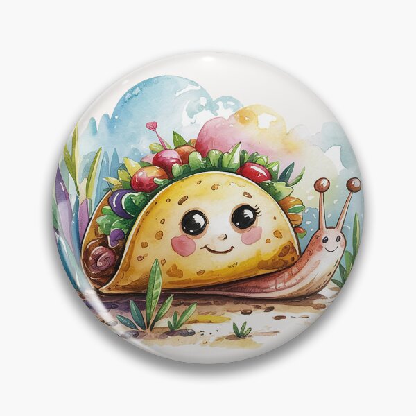 Item preview, Taco & Snail Adventures – Whimsical Watercolor Pattern designed and sold by Verycutethings.