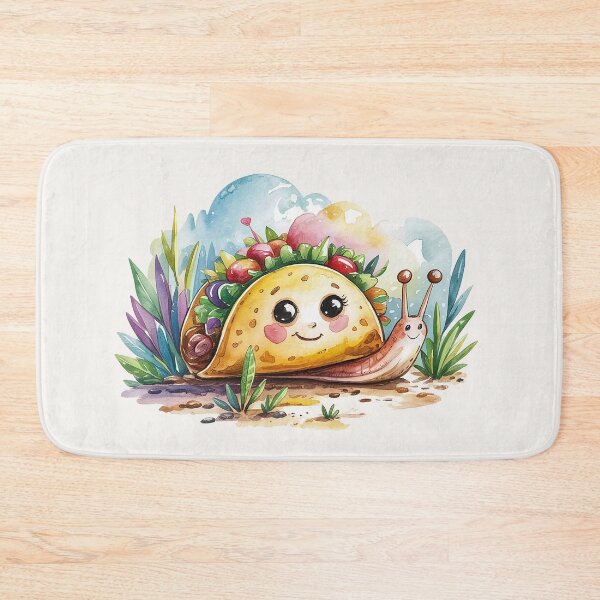 Item preview, Taco & Snail Adventures – Whimsical Watercolor Pattern designed and sold by Verycutethings.