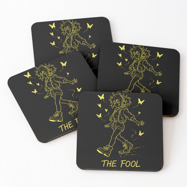 Item preview, The Fool Tarot Anime Girl Neon NO BACKGROUND VERSION designed and sold by Mistic-Fox.