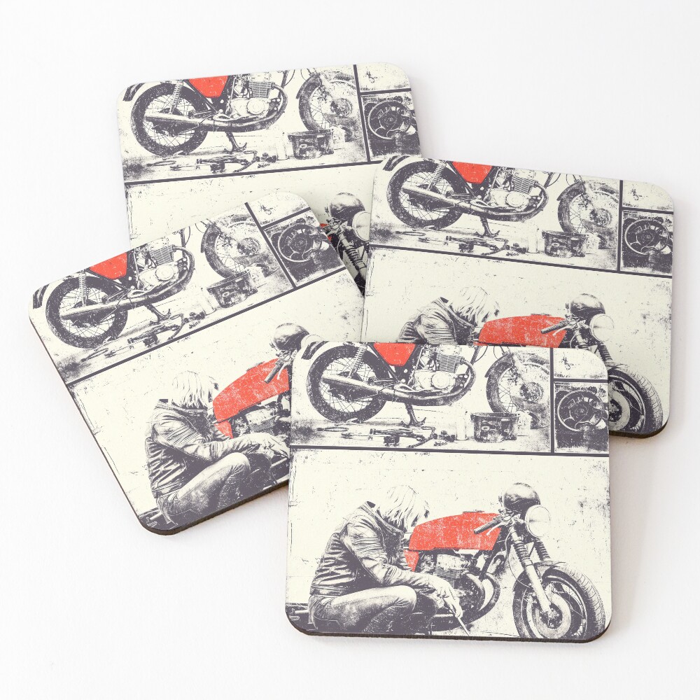 Item preview, Coasters (Set of 4) designed and sold by SteadyRolling.