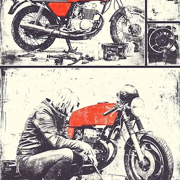 Artwork thumbnail, Red Tank Ritual - Ride. Wrench. Repeat. by SteadyRolling