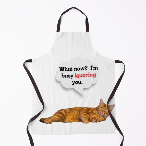 Item preview, Funny Orange Tabby Cat Quote – “I’m Busy Ignoring You” Sassy Feline Humor designed and sold by Fredster1966.