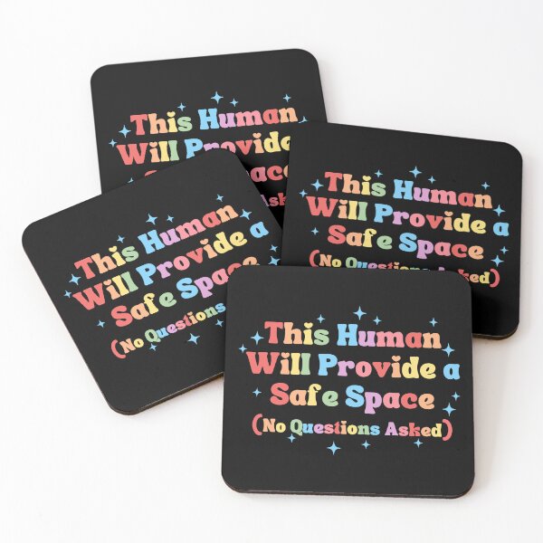 Item preview, This Human Will Provide A Safe Space (No Questions Asked) designed and sold by Alberto Dominguez.