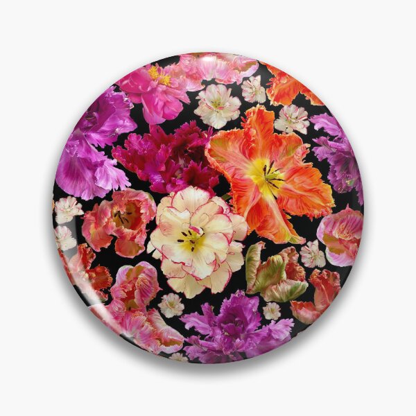 Item preview, stunning brightly coloured poppies on a black background designed and sold by Alex Sharp.