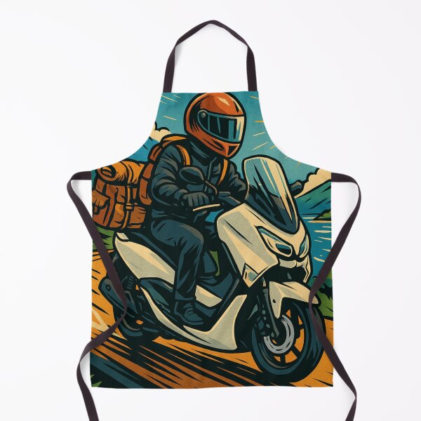 Item preview, Fun Touring Trip on Matic Motorbike AI Art – Perfect for Riders, Adventure Seekers & Motorbike Travel Accessories designed and sold by knalpot-design.