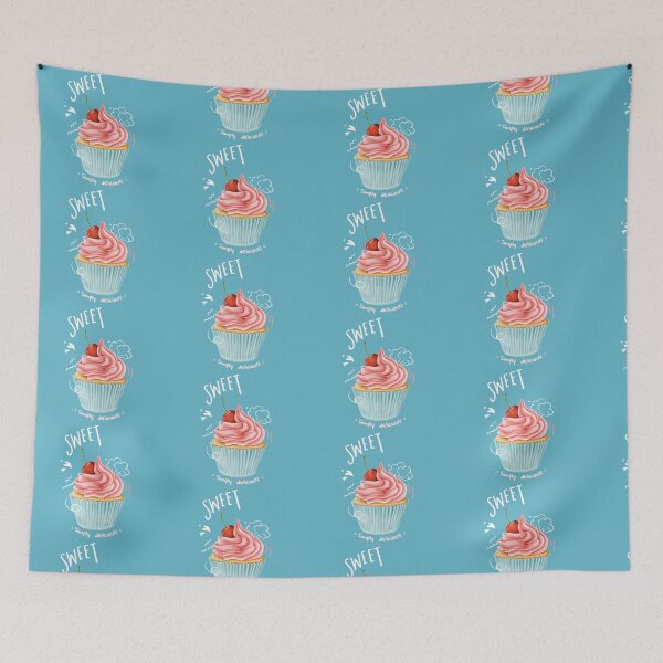 Item preview,  Cute Cupcake with Cherry on Top Illustration designed and sold by nada-art.