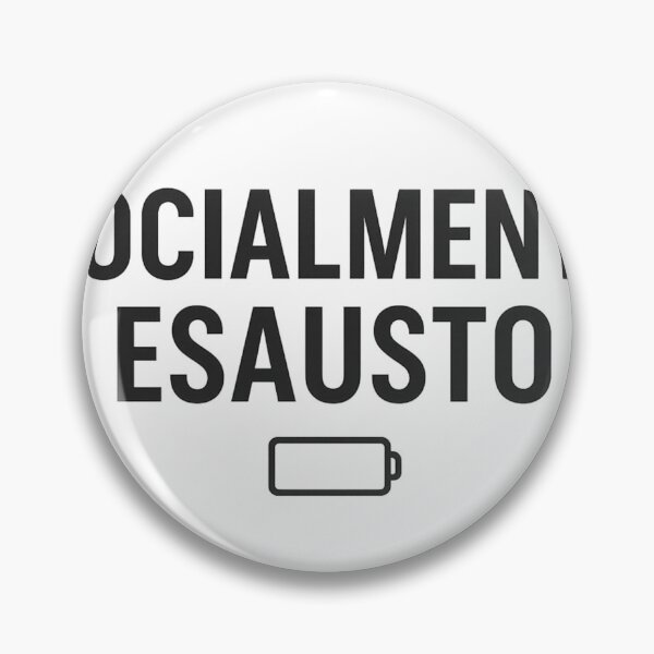 Item preview,  Socialmente Esausto – Frase Divertente Minimalista con Batteria Scarica designed and sold by sebbao.