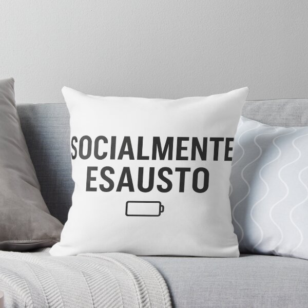 Item preview, Socialmente Esausto – Frase Divertente Minimalista con Batteria Scarica designed and sold by sebbao.