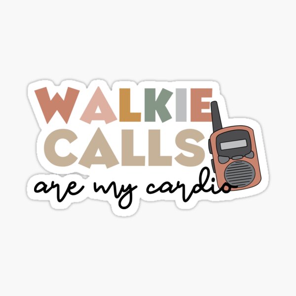 Aperçu de l'œuvre Les appels walkies sont mon cardio créée et vendue par Alberto Dominguez.