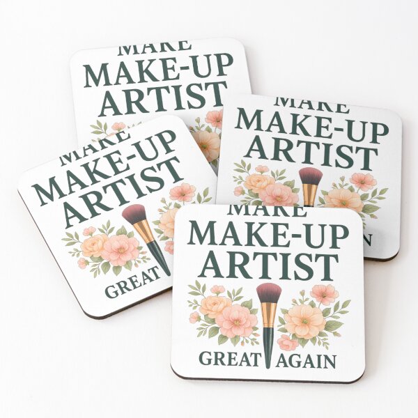 Item preview, Feminine Makeup Artist Quote with Floral Accents designed and sold by K3DreamKreations .