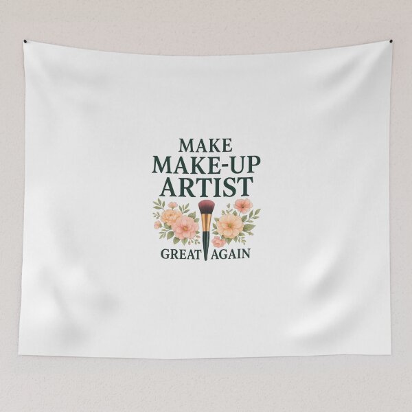 Item preview, Feminine Makeup Artist Quote with Floral Accents designed and sold by K3DreamKreation.