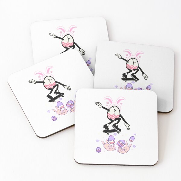 Item preview, HAPPY EASTER EGGS SKATING SKATES FUN BUNNIES designed and sold by Shelbineshop.