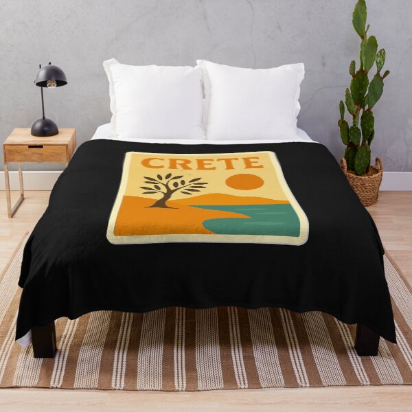 Item preview, Crete Beach Light – Retro Minimal Seascape designed and sold by ALITOPRINCE.