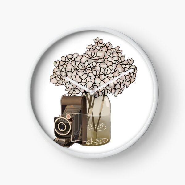 Item preview, Vintage camera with flowers designed and sold by Artistkhg.