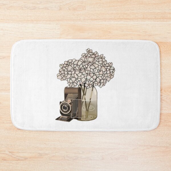 Item preview, Vintage camera with flowers designed and sold by Artistkhg.