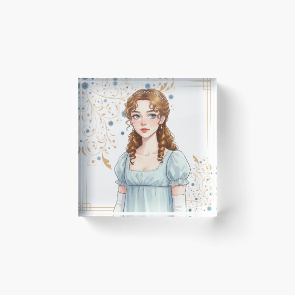 Item preview, Daphne Bridgerton Floral Frame designed and sold by LyssasMindArt.