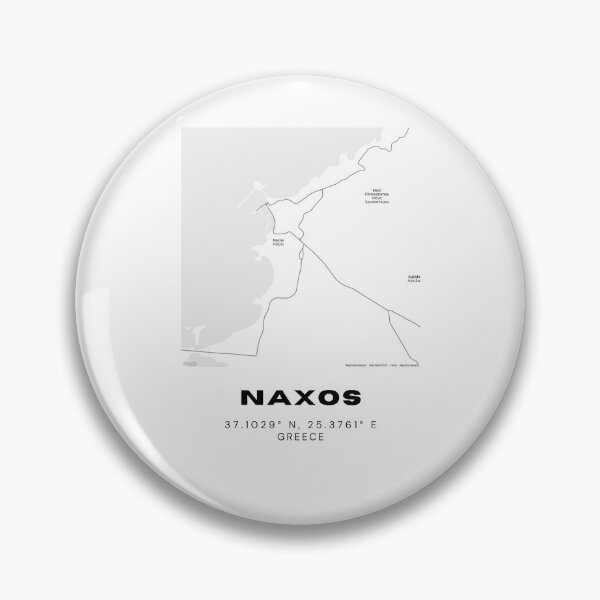Item preview, Minimalist Black & White Naxos, Greece City Map designed and sold by RM-Journey.