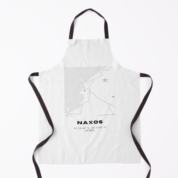 Item preview, Minimalist Black & White Naxos, Greece City Map designed and sold by RM-Journey.