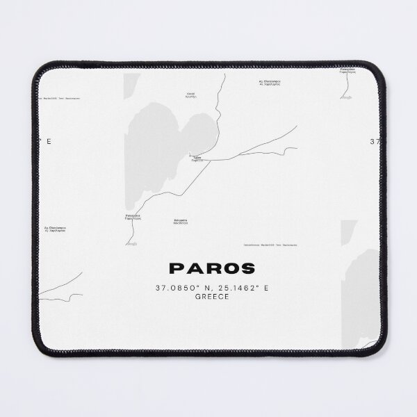 Item preview, Minimalist Black & White Paros, Greece City Map designed and sold by RM-Journey.