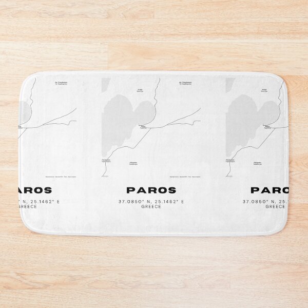 Item preview, Minimalist Black & White Paros, Greece City Map designed and sold by RM-Journey.