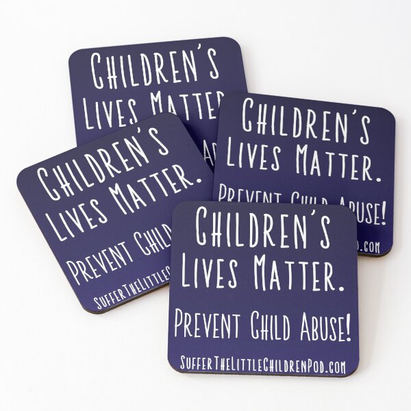 Item preview, Children's Lives Matter | Prevent Child Abuse | Suffer the Little Children Podcast designed and sold by Suffer the Little Children Podcast Merch Store.