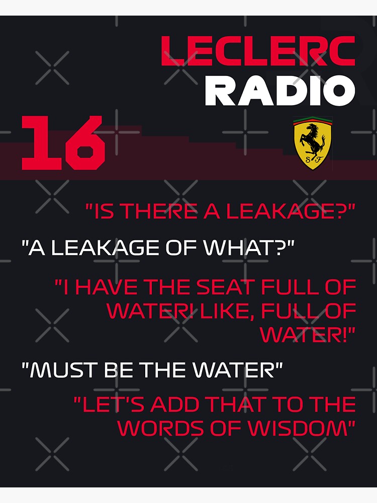 Thumbnail 3 of 3, Sticker, I have the seat full of water Charles Leclerc designed and sold by mahir56.