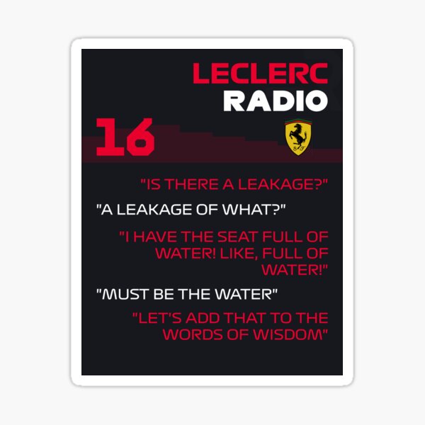 Item preview, I have the seat full of water Charles Leclerc designed and sold by F1 TROLL.