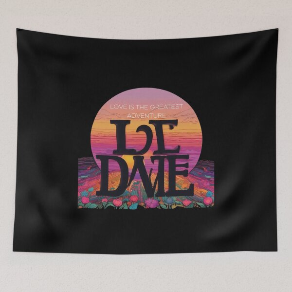 Item preview, LOVE IS THE GREATEST ADVENTURE – Inspirational T-Shirt for Dreamers & Wanderer  designed and sold by Mikel-empire.