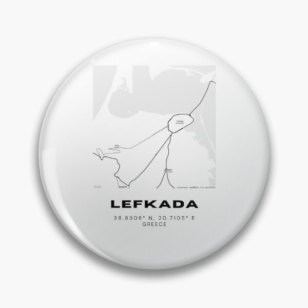 Item preview, Minimalist Black & White Lefkada, Greece City Map designed and sold by RM-Journey.