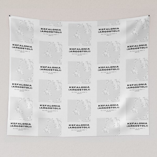 Item preview, Minimalist Black & White Kefalonia (Argostoli), Greece City Map designed and sold by RM-Journey.