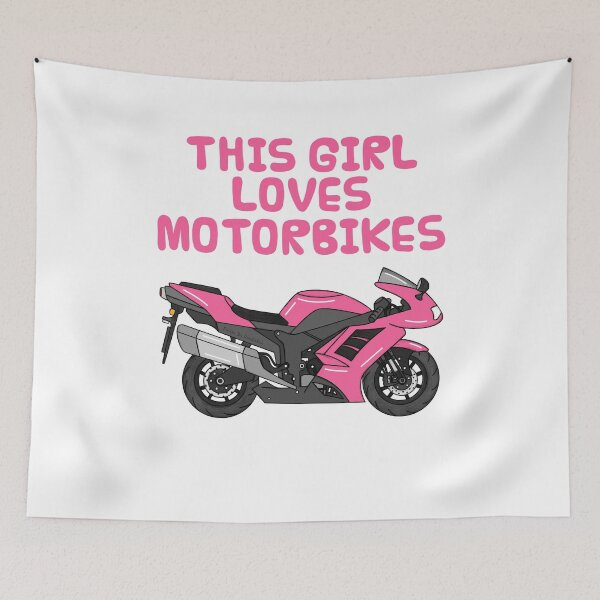 Aperçu de l'œuvre Cette fille adore les motos, motarde créée et vendue par doodlerob.