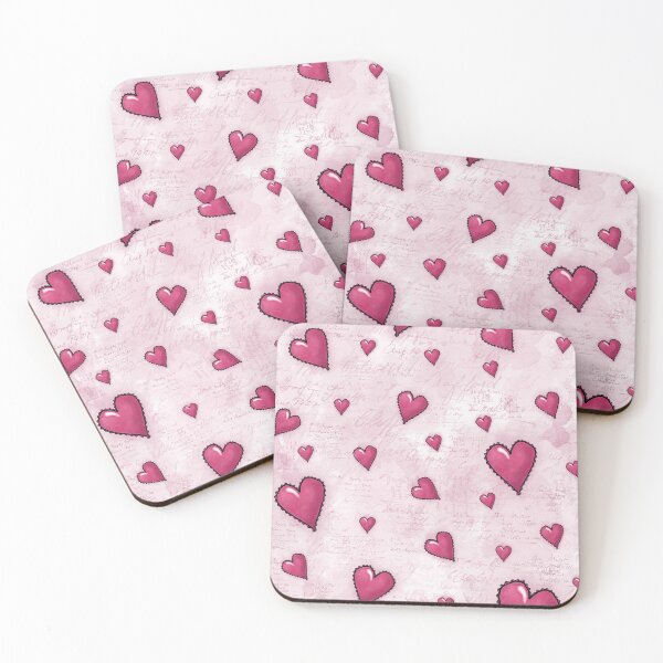 Item preview, pretty pink hearts  designed and sold by Alex Sharp.