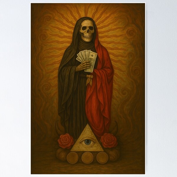 Artikel-Vorschau von Santa Muerte Wendbar, designt und verkauft von BlanquitaArt.