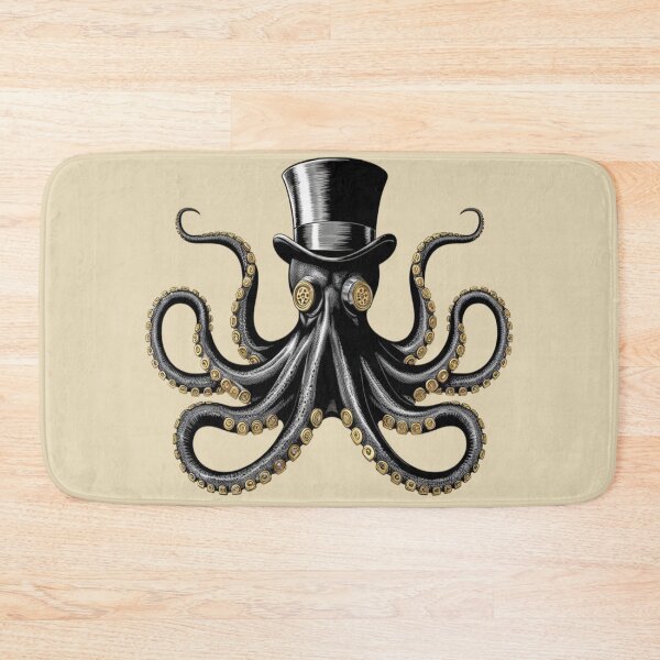 Item preview, Lifestyle Hub: Steampunk Octopus Wearing A Top Hat designed and sold by M&M Lifestyle Hub.