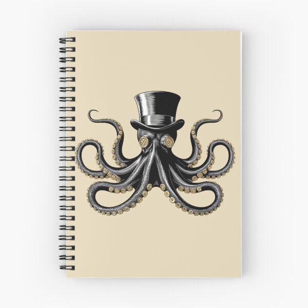 Item preview, Lifestyle Hub: Steampunk Octopus Wearing A Top Hat designed and sold by M&M Lifestyle Hub.