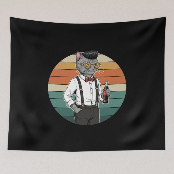 Item preview, Retro Cat Gentleman designed and sold by Meow Cat.